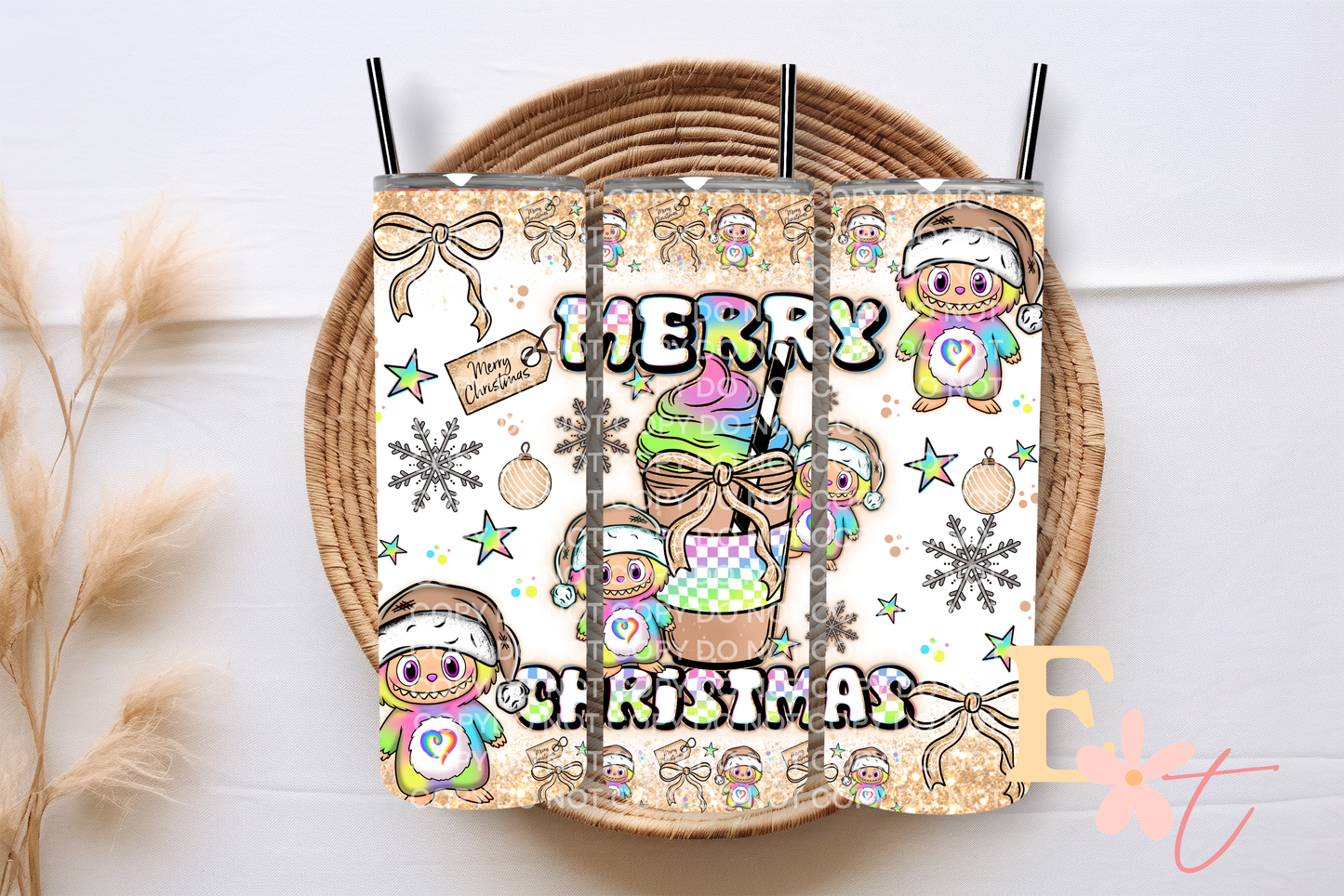 Christmas Labubu 20oz Sublimation Wrap