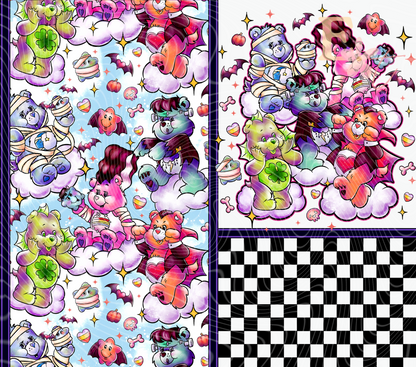 Scare Bears 20oz Tumbler Sublimation Wrap