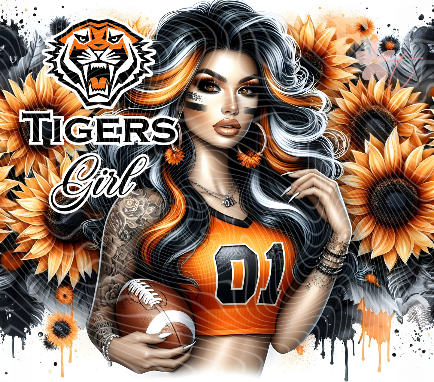 Footy Girl 1 20oz Tumbler Sublimation Wrap