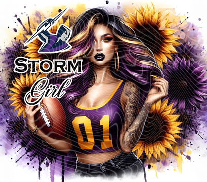 Footy Girl 2 20oz Tumbler Sublimation Wrap