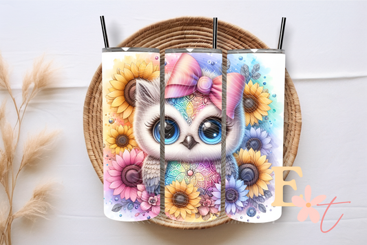 Baby Owl 20oz Tumbler Sublimation Wrap