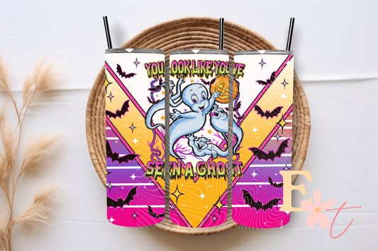 Friendly Ghost 20oz Tumbler Sublimation Wrap