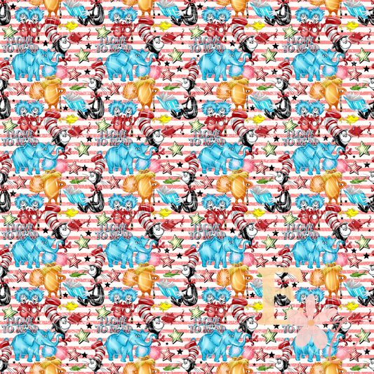 Love to Read Seamless Pattern