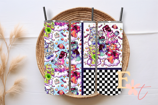 Scare Bears 20oz Tumbler Sublimation Wrap