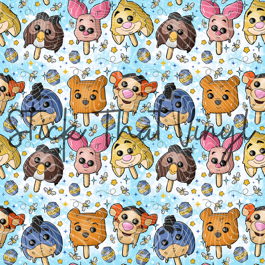 Winnie and Friends Popsicle Pattern