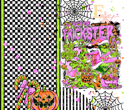 Halloween Trickster 20oz Tumbler Sublimation Wrap