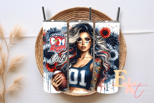 Footy Girl 3 20oz Tumbler Sublimation Wrap