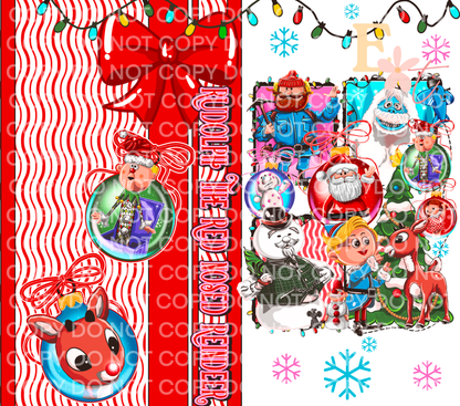 Rudolph Red Nose 20oz Sublimation Wrap