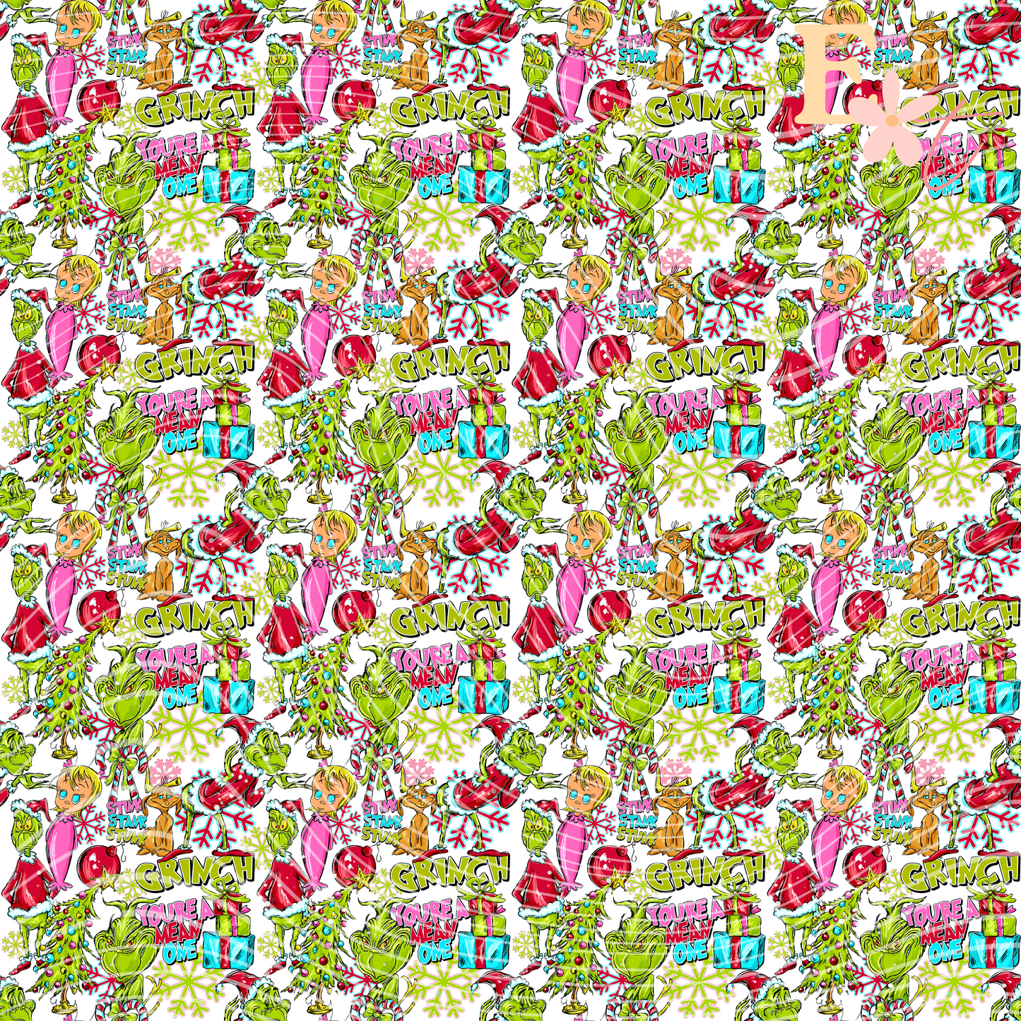 Stink Stank Seamless Pattern