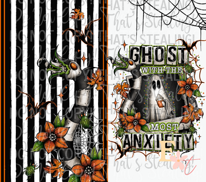 Ghost Anxiety 20oz Tumbler Sublimation Wrap
