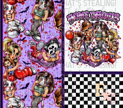 Home Ghouls 20oz Tumbler Sublimation Wrap