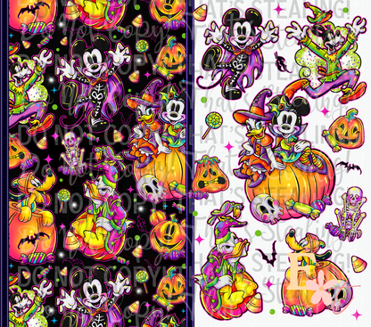 Spooky Mickey 20oz Tumbler Sublimation Wrap