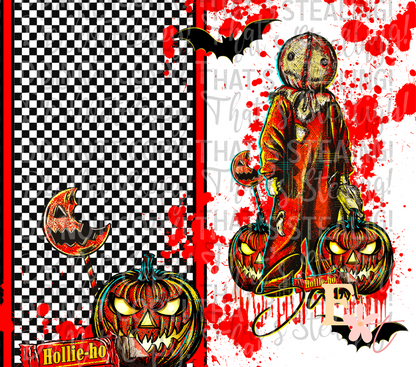 Horror Pumpkin 20oz Tumbler Sublimation Wrap