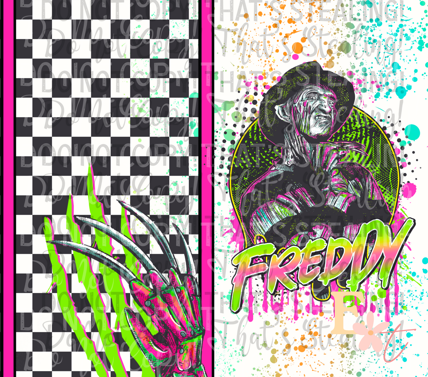 Freddy 20oz Tumbler Sublimation Wrap