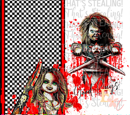 Chuckie 20oz Tumbler Sublimation Wrap
