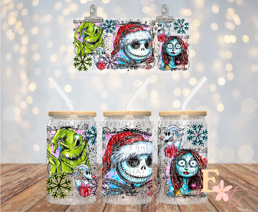 NBC Christmas 16oz UV DTF Wrap