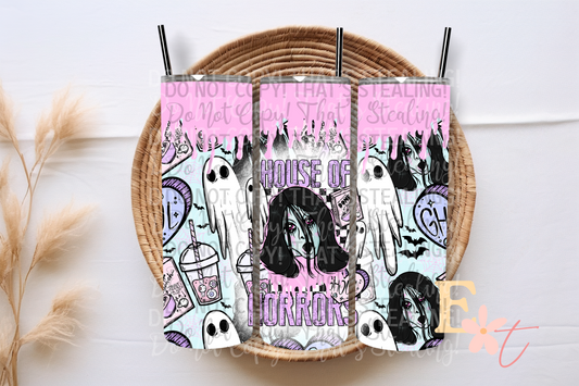House of Horrors 20oz Tumbler Sublimation Wrap