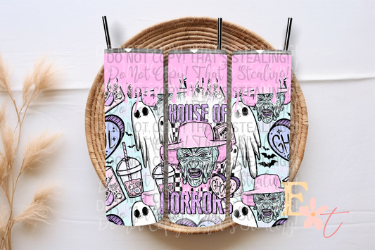 House of Horrors Jeepers 20oz Tumbler Sublimation Wrap
