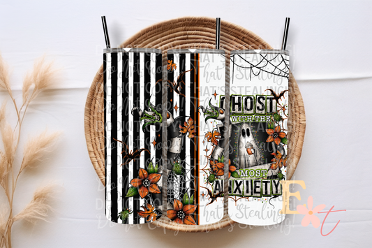 Ghost Anxiety 20oz Tumbler Sublimation Wrap