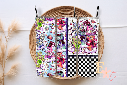Spooky Bears 20oz Tumbler Sublimation Wrap