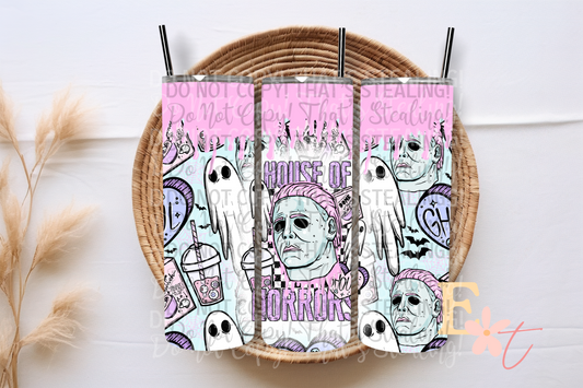 House of Horrors Michael 20oz Tumbler Sublimation Wrap