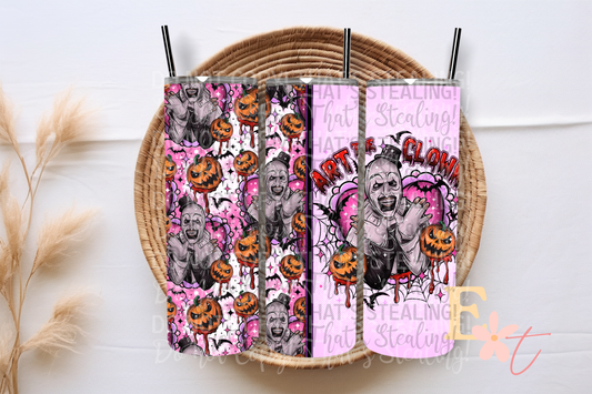 Art in Clown 20oz Tumbler Sublimation Wrap
