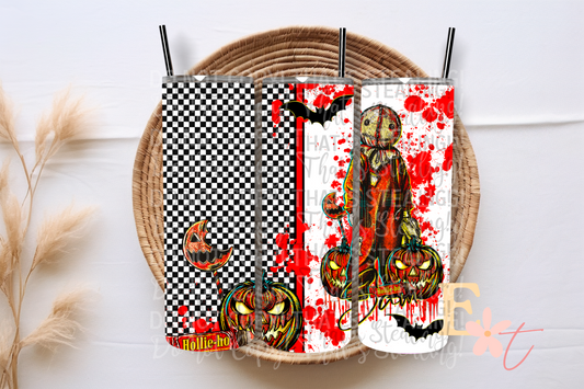 Horror Pumpkin 20oz Tumbler Sublimation Wrap