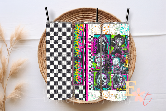 Horror Squad 20oz Tumbler Sublimation Wrap