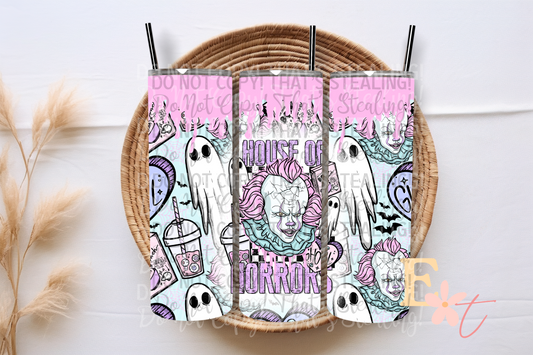 House of Horrors Wise 20oz Tumbler Sublimation Wrap