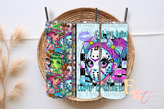 Horror Girlie Jason 20oz Tumbler Sublimation Wrap