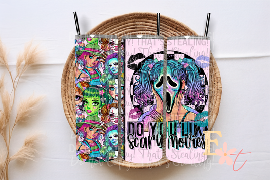Horror Girlie Ghost 20oz Tumbler Sublimation Wrap