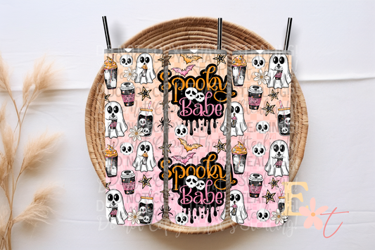 Spooky Babe 20oz Tumbler Sublimation Wrap