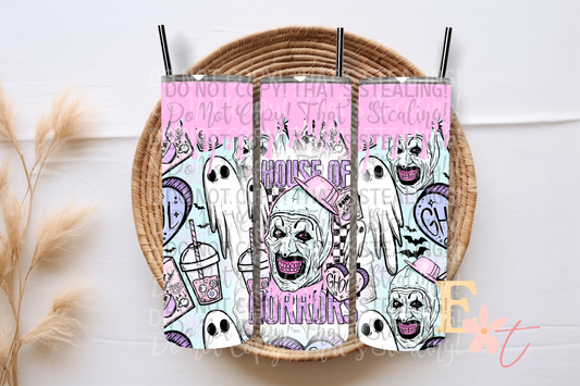 House of Horrors Art 20oz Tumbler Sublimation Wrap