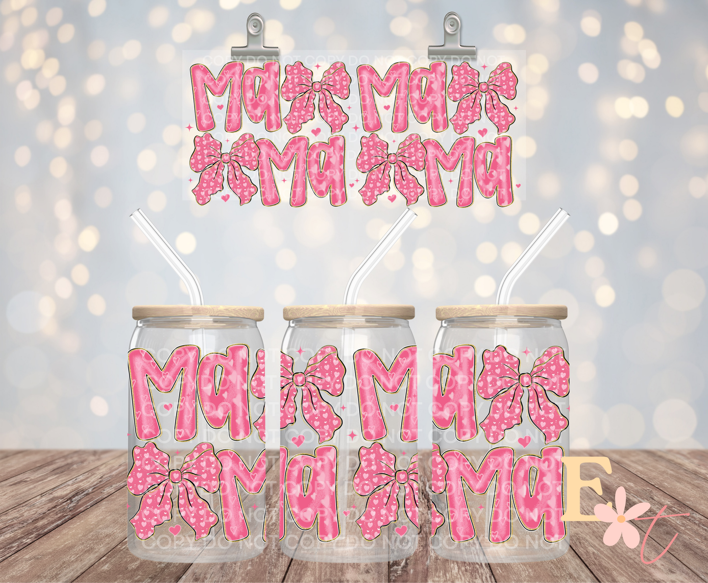 Mama 16oz UV DTF Wrap