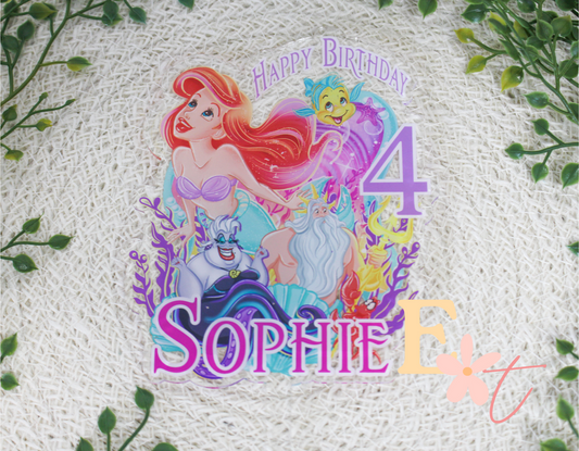 Under The Sea UV Printed Cake Topper
