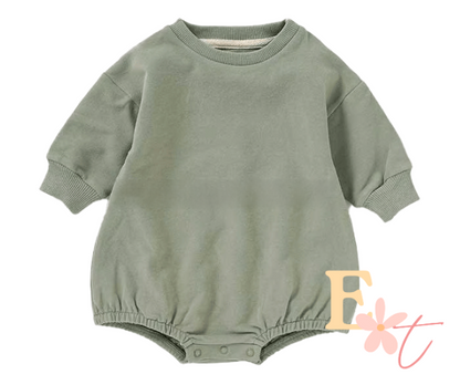 Personalised Floral Baby Romper