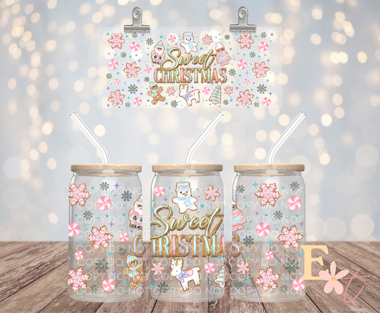 Sweet Christmas 16oz UV DTF