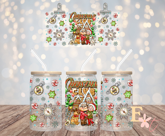 Christmas Club 16oz UV DTF