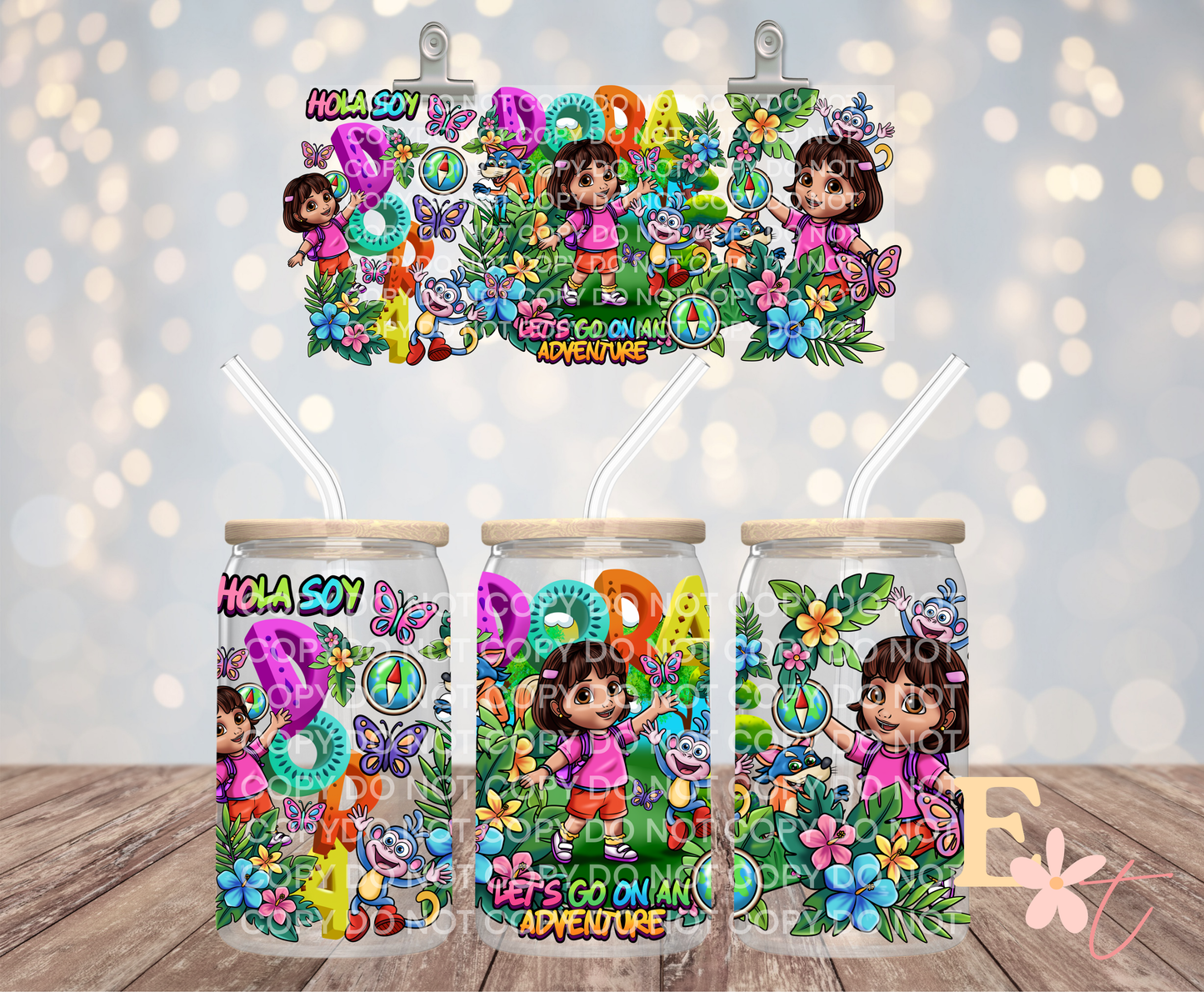 Lets Adventure 16oz UV DTF Wrap