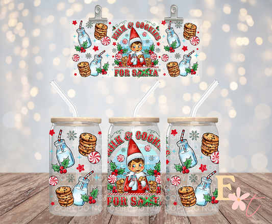 Elf on Shelf 16oz UV DTF