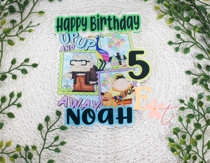Up UV Printed Cake Topper