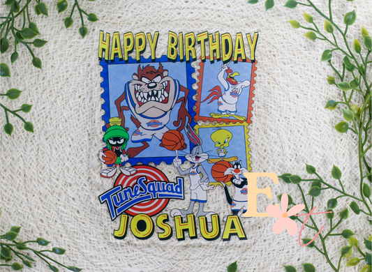 Tunes and Friends UV Printed Cake Topper