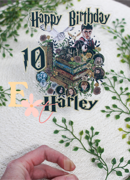 Wizard UV Printed Cake Topper