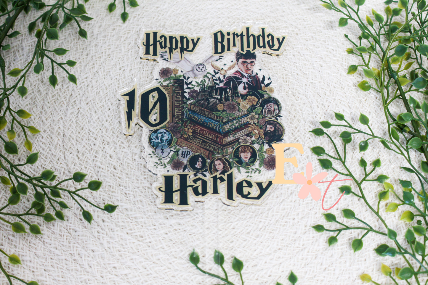Wizard UV Printed Cake Topper