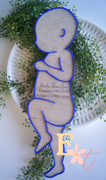 Newborn Baby Detail Plaque