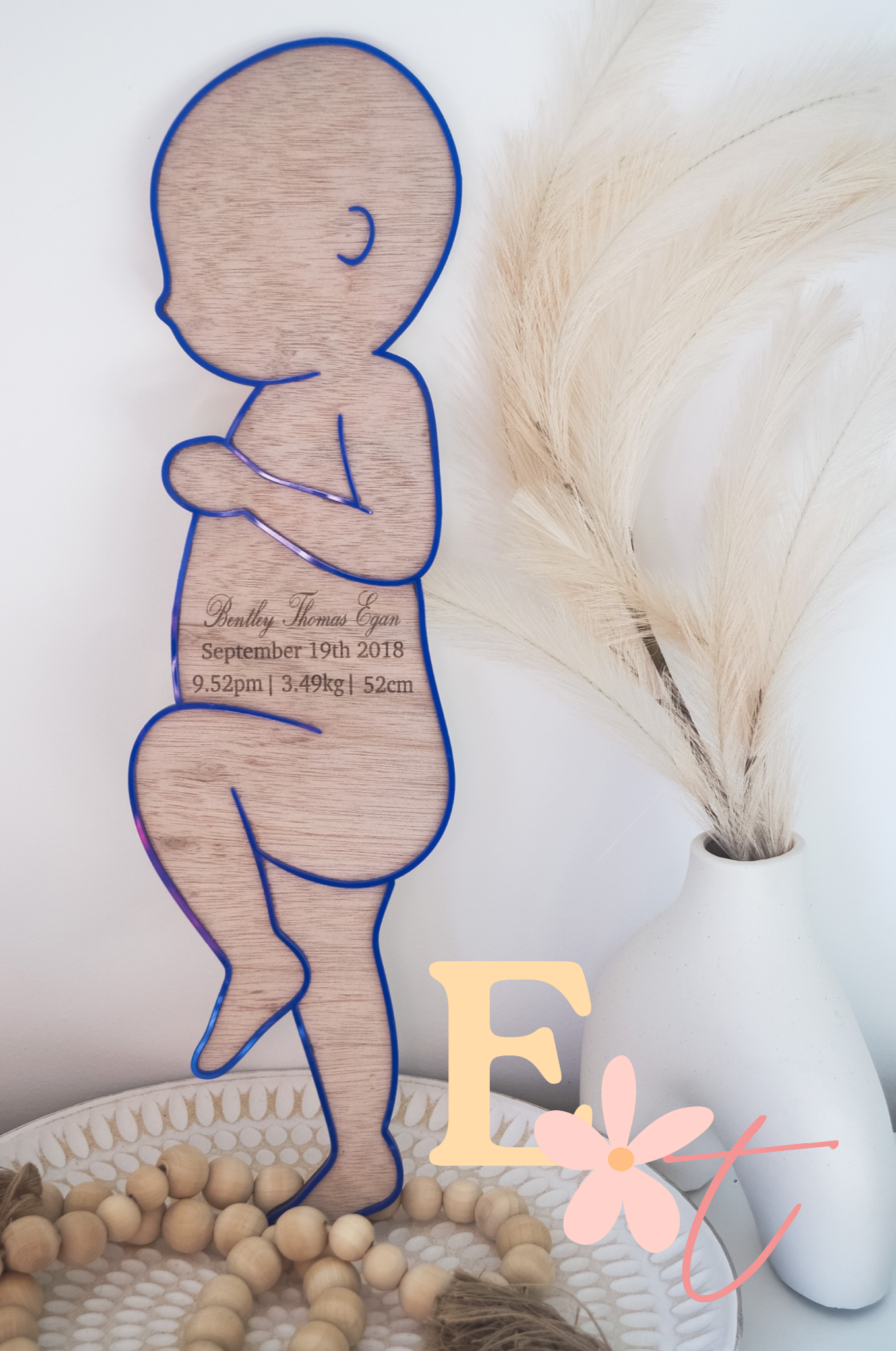 Newborn Baby Detail Plaque