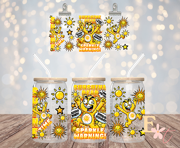 Sunshine 16oz UV DTF Wrap