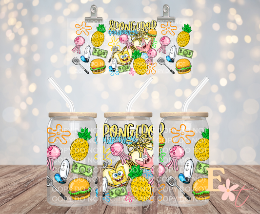 Squarepants 16oz UV DTF Wrap