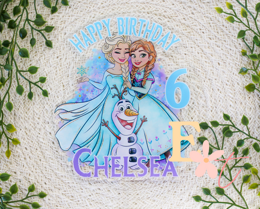 Ice Princess UV Printed Cake Topper