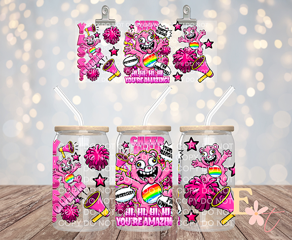 Cheer 16oz UV DTF Wrap